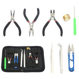 Jewelry Making Tool Kit with Round Nose Pliers Side Cutting Pliers Scissor