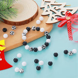 Mix Cow Print Silicone Beads for Keychain Making