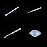 Silicone Tool for UV Resin Epoxy Molding Dispensing Cup Stirring Bars