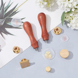 Stamp Making Kit with Pear Wood Handle and Blank Brass Stamp Head