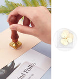Stamp Making Kit with Pear Wood Handle and Blank Brass Stamp Square Head