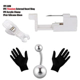 Titanium Body Jewelry Piercing Gun Kit
