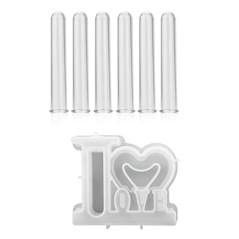 Vase Silicone Mold for Resin Casting Hydroponic Flowers