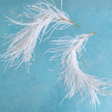 Feather Crystal Side Clip Bridal Headdress Hairpins Headband Wedding Accessories