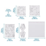 Marble Pattern Jewelry Display Card Tags with Bag