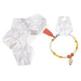 Marble Pattern Jewelry Display Card Tags with Bag