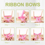 Wooden Bow Maker Satin Wreath Bowing Tool DIY Ribbon Crafts for Party Wedding