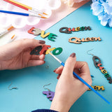 Wooden Love/Queen Pendants for Jewelry Making DIY