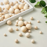 Wooden Round Ball Beads Natural Wood Spacer For Jewelry Making