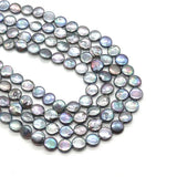 10-11mm Natural Freshwater Pearl Button Beads DIY Necklace Bracelet Earrings