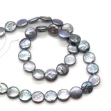 10-11mm Natural Freshwater Pearl Button Beads DIY Necklace Bracelet Earrings
