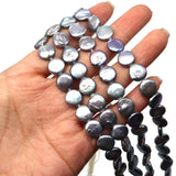 10-11mm Natural Freshwater Pearl Button Beads DIY Necklace Bracelet Earrings