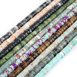 160pcs Natural Stone Spacer Beads 4x2mm 6x3mm for Jewelry Making DIY