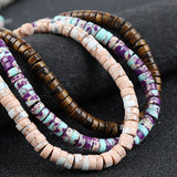 160pcs Natural Stone Spacer Beads 4x2mm 6x3mm for Jewelry Making DIY