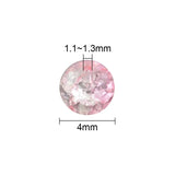 4mm Crackle Glass Beads Strands Round Mixed for Jewelry DIY
