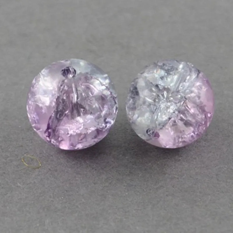 4mm Crackle Glass Beads Strands Round Mixed for Jewelry DIY