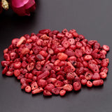Natural Red Coral Stone Beads 5-8mm, 80cm for DIY Jewelry Making