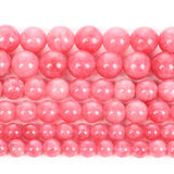 Natural Stone Rhodochrosite Round Beads Loose Spacer Bead For Jewelry Making