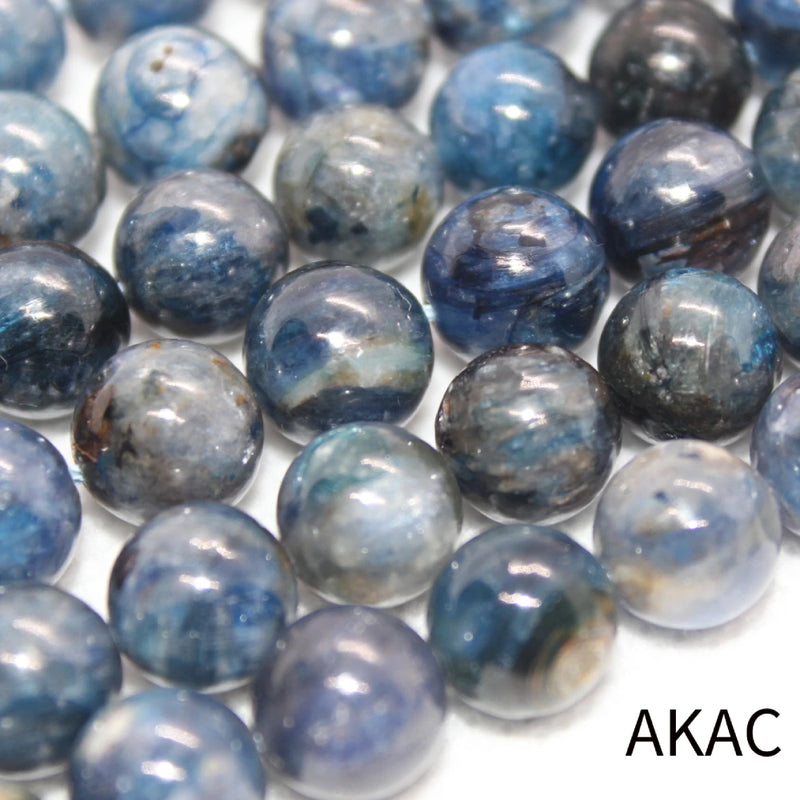 10-10.8mm Kyanite Loose Beads Set for DIY Making