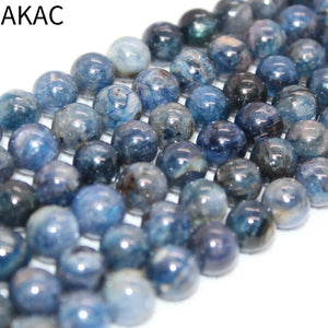 10-10.8mm Kyanite Loose Beads Set for DIY Making