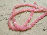 36Pcs 12MM Heart Pink Crystal Quartz Beads Strand Jewelry