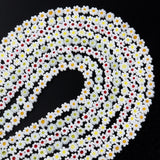 8mm Lampwork Beads Daisy Flower Shaped For DIY Jewelry
