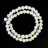 8mm Lampwork Beads Daisy Flower Shaped For DIY Jewelry