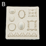 Vintage Frame Dragonfly Crown Key Silicone Mold DIY Jewelry Resin Mold