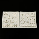 Vintage Frame Dragonfly Crown Key Silicone Mold DIY Jewelry Resin Mold