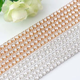 1Yardds Zircon Claw Rhinestone Cup Sew Diamond Glue-On Close Chains