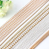 1Yardds Zircon Claw Rhinestone Cup Sew Diamond Glue-On Close Chains