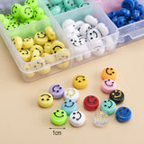300pcs Acrylic Smiley Spacer Beads Set for DIY Bracelet Craft