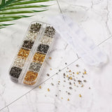 Mixed Brass Crimp Beads Spacer for DIY Jewelry Making 6641pcs