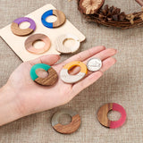 Resin & Wood Earrings Pendants Charms for DIY Jewelry Making