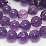 Natural Amethyst Quartz Bracelet 10-10.5mm Beads