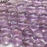 Natural Amethyst Quartz Bracelet 10-10.5mm 18 Beads