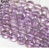 Natural Amethyst Quartz Bracelet 10-10.5mm 18 Beads
