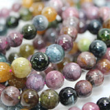 A++ Colorful Tourmaline Bead Bracelet 8.5-9mm