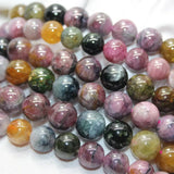 A++ Colorful Tourmaline Bead Bracelet 8.5-9mm