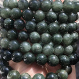 Natural Green Rutile Bracelet Beads 10-11mm