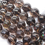Natural Rainbow Smoky Quartz Bracelet Beads 8-12mm