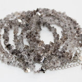 Herkimer Diamond Chain Bracelet Natural Beads 16cm Randomly Sent