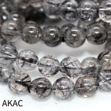 8-10mm A++ Natural Rutilated Quartz Bracelet Rutile Quartz