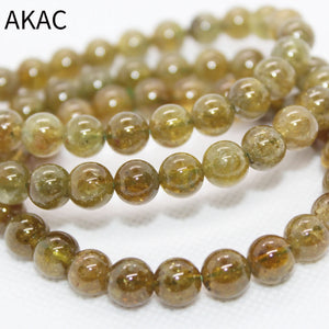 Green Garnet Beads Bracelet 8mm A+ Natural 22-23 Beads