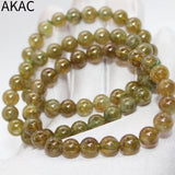 Green Garnet Beads Bracelet 8mm A+ Natural 22-23 Beads