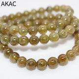 Green Garnet Beads Bracelet 8mm A+ Natural 22-23 Beads