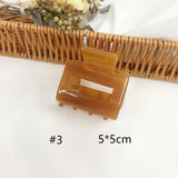 Small Hollow Shark Clip Acetate Grab Clip Retro Girl Hair Grab