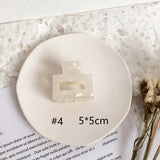 Small Hollow Shark Clip Acetate Grab Clip Retro Girl Hair Grab
