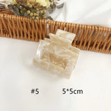 Small Hollow Shark Clip Acetate Grab Clip Retro Girl Hair Grab
