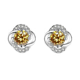 1ct 5mm Moissanite Earrings 925 Sterling Silver Lab Diamond Earrings Studs